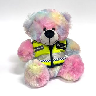 Multi-Coloured Constable Teddy